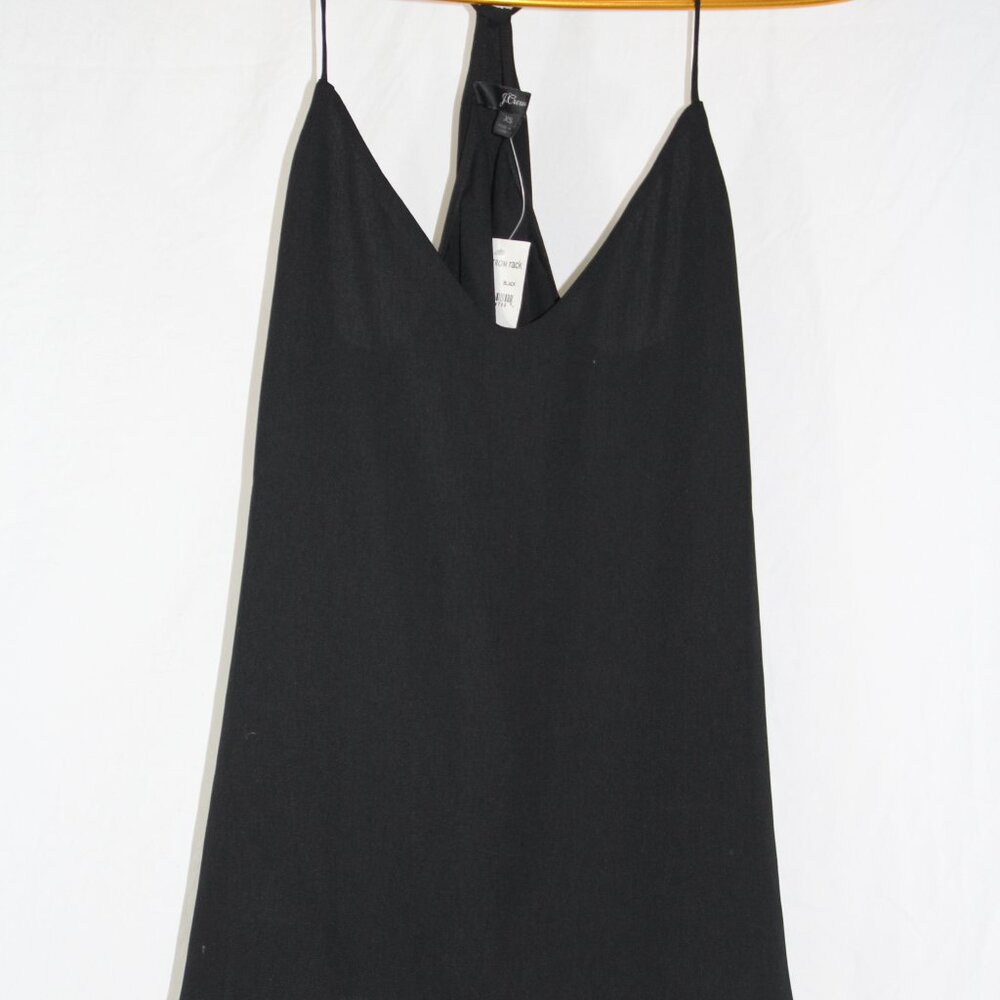 J. Crew Women's Strappy Sleeveless Cami Tank Black Nordstrom Rack Size XS NEW